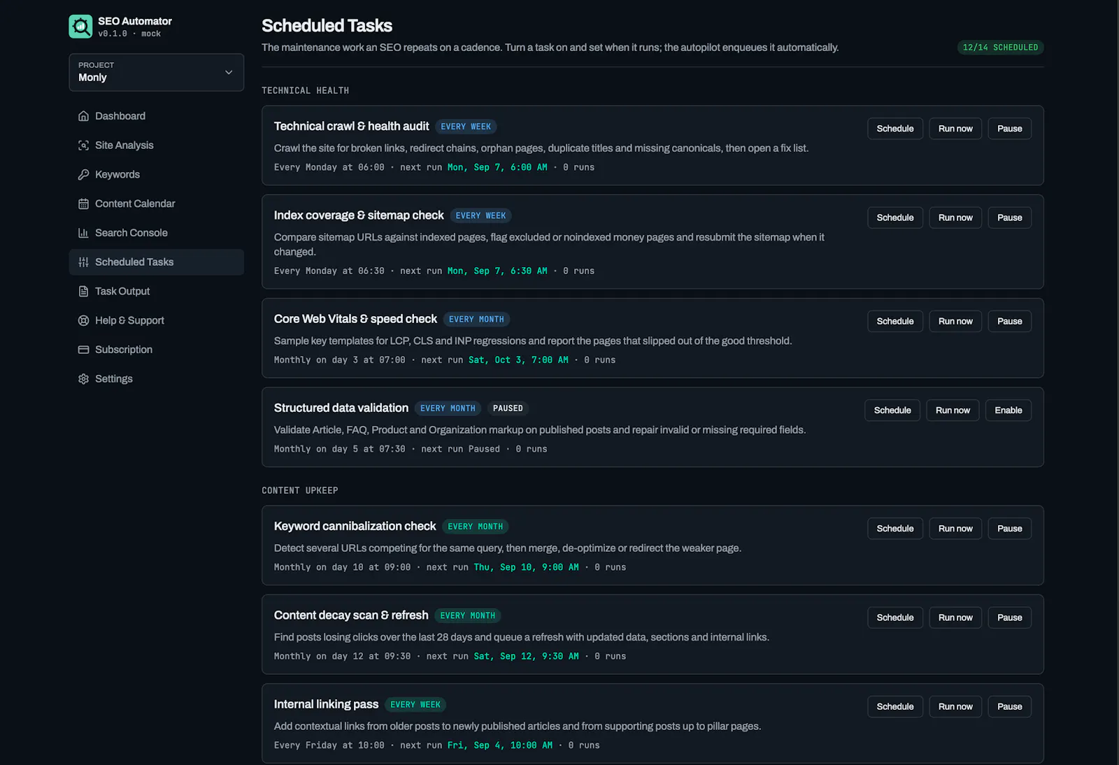 SEO Automator — Autonomous SEO screenshot 4