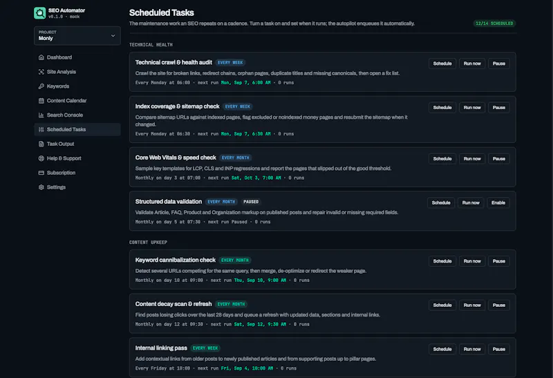 SEO Automator — Autonomous SEO screenshot 4
