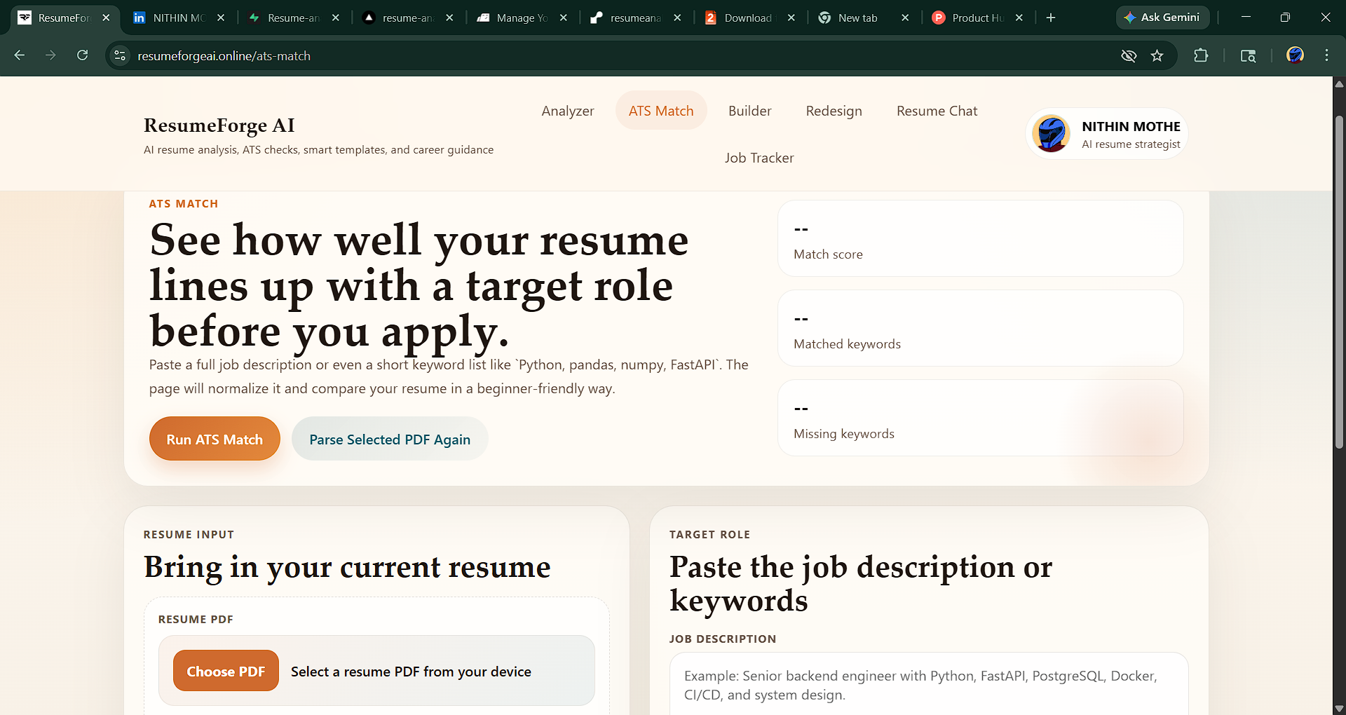 ResumeForgeAI gallery image