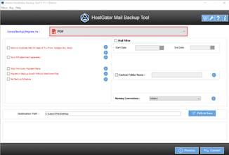 Aryson HostGator Backup Tool gallery image