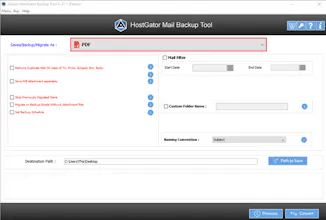 Aryson HostGator Backup Tool gallery image