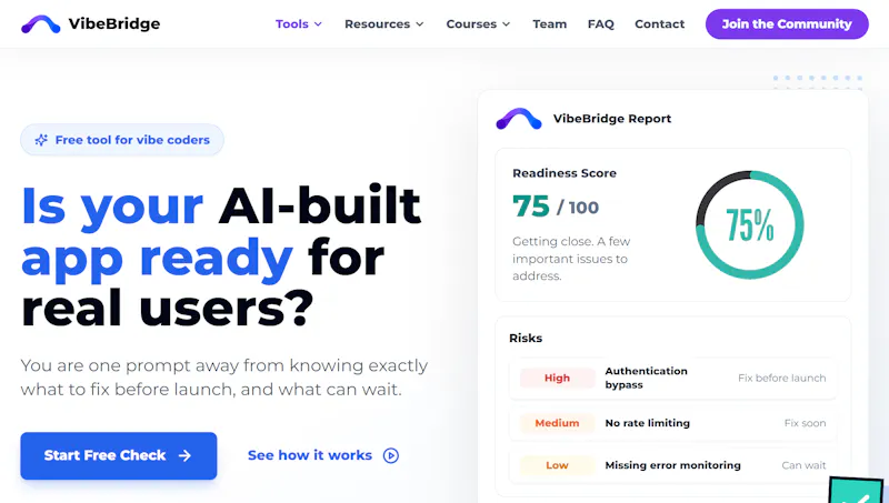 Vibe Check for AI-Built Apps screenshot 4