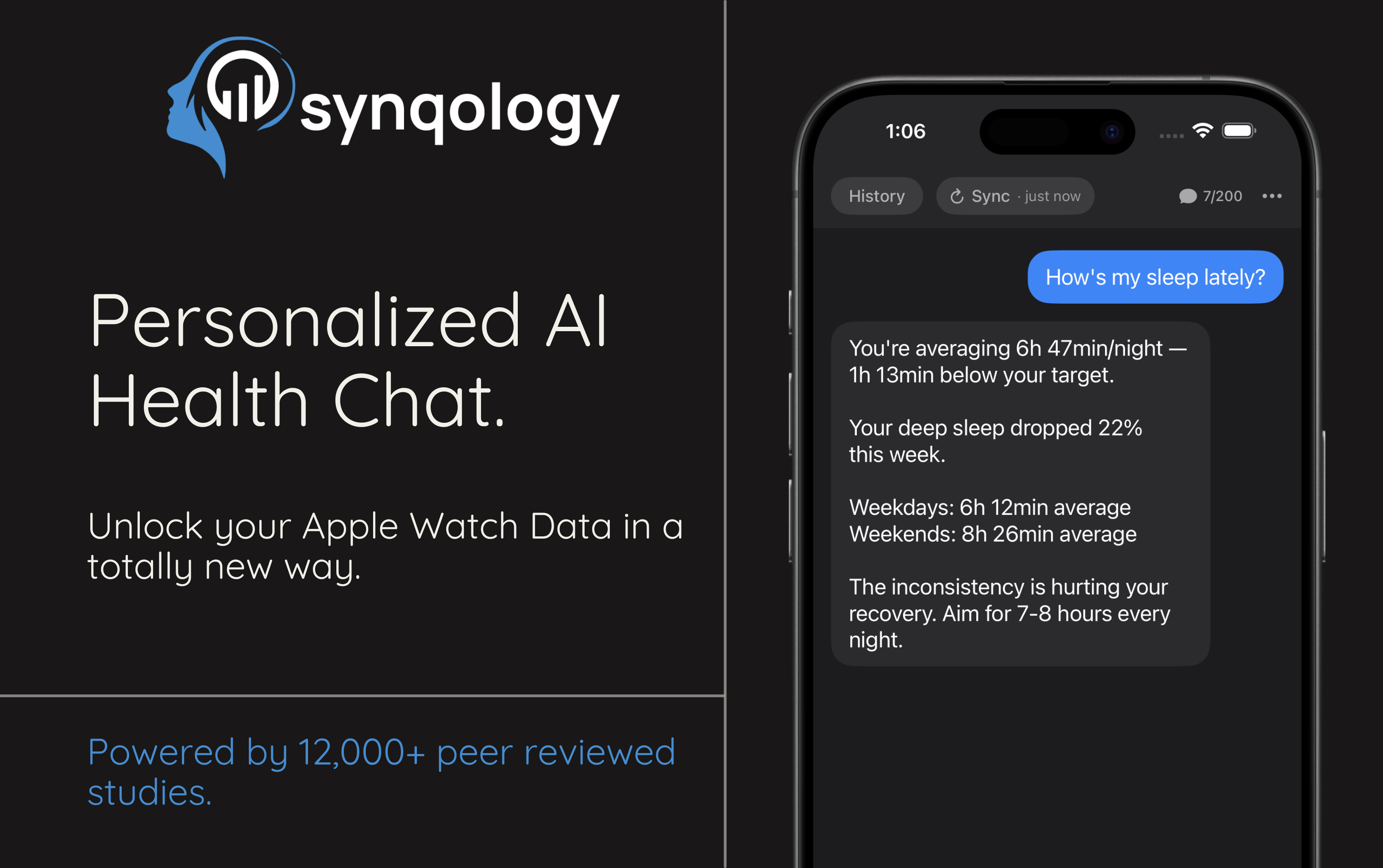 synqology: AI supplement, health tracker gallery image