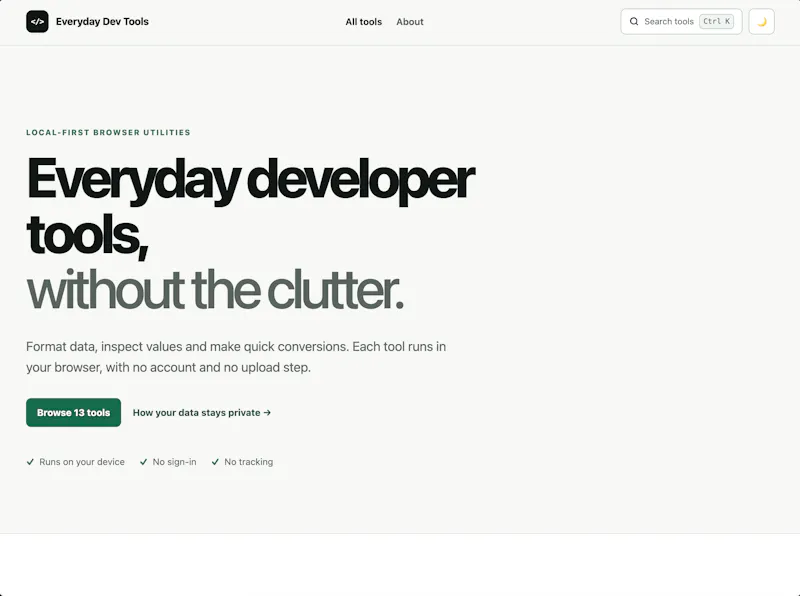 Everyday Dev Tools screenshot 3