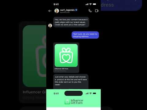 Influencer Gift Form gallery image