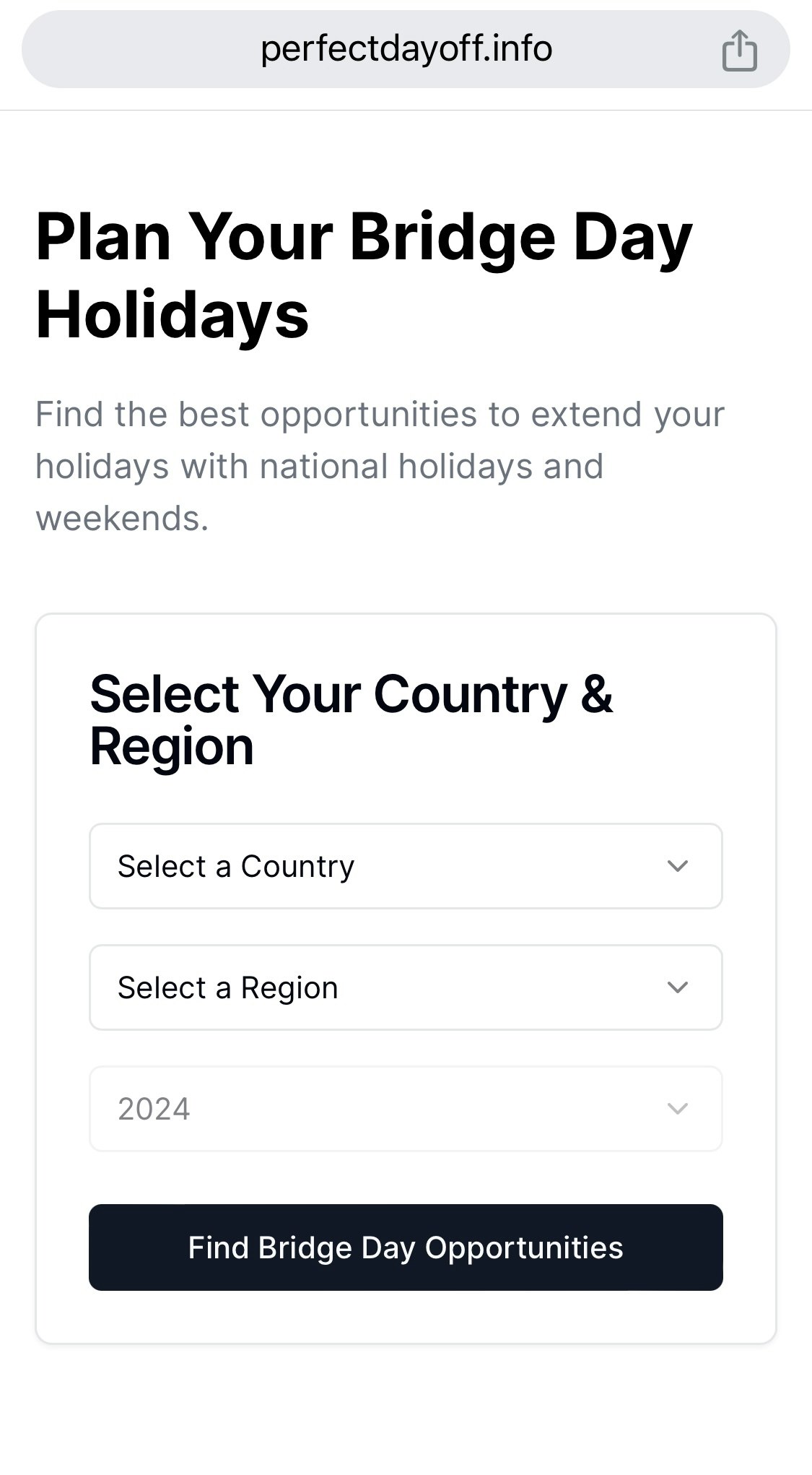 Bridge Day Holiday Planner gallery image
