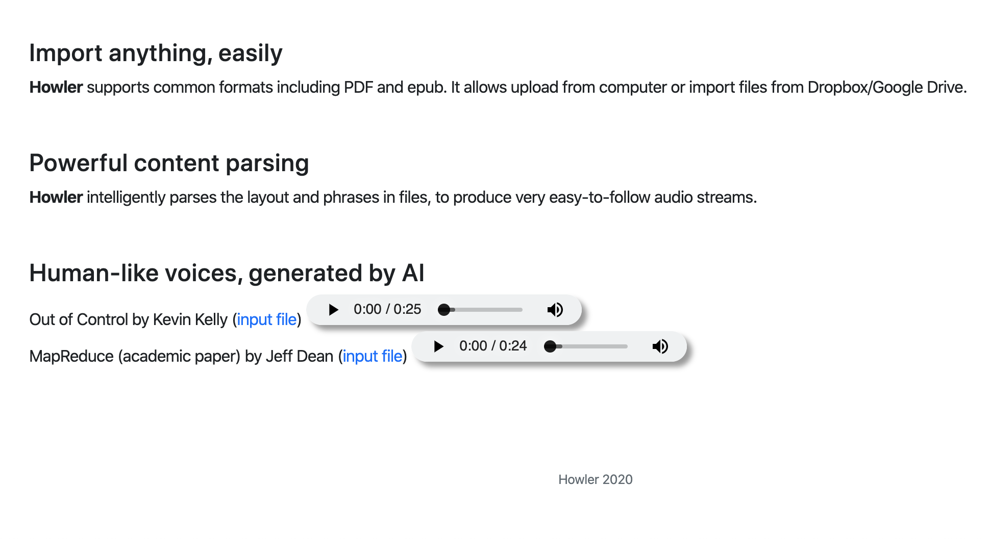 Howler gallery image