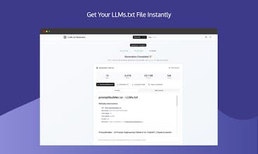 LLMs.txt Generator gallery image