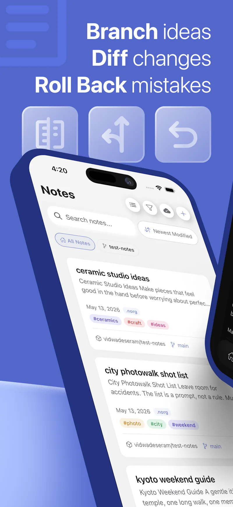 GitNotēs screenshot 6
