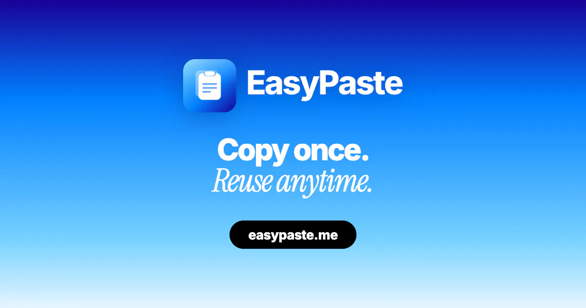EasyPaste — Clipboard manager for mac gallery image