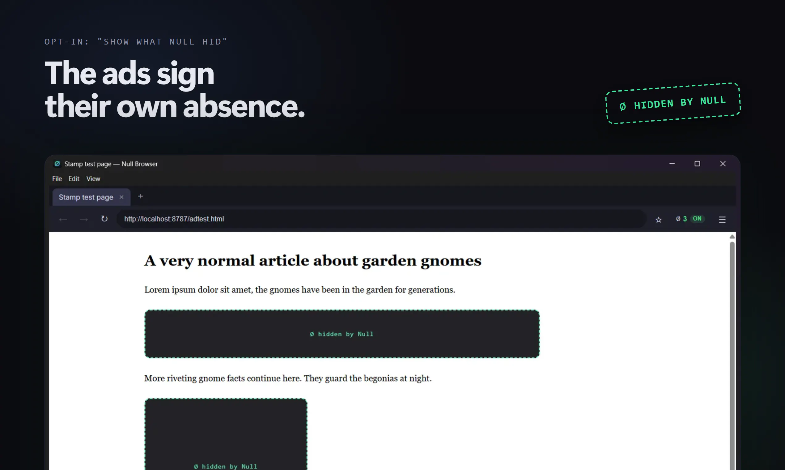  Null Browser ∅ gallery image