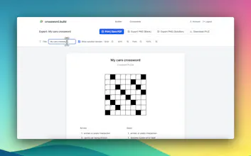 crossword.build gallery image