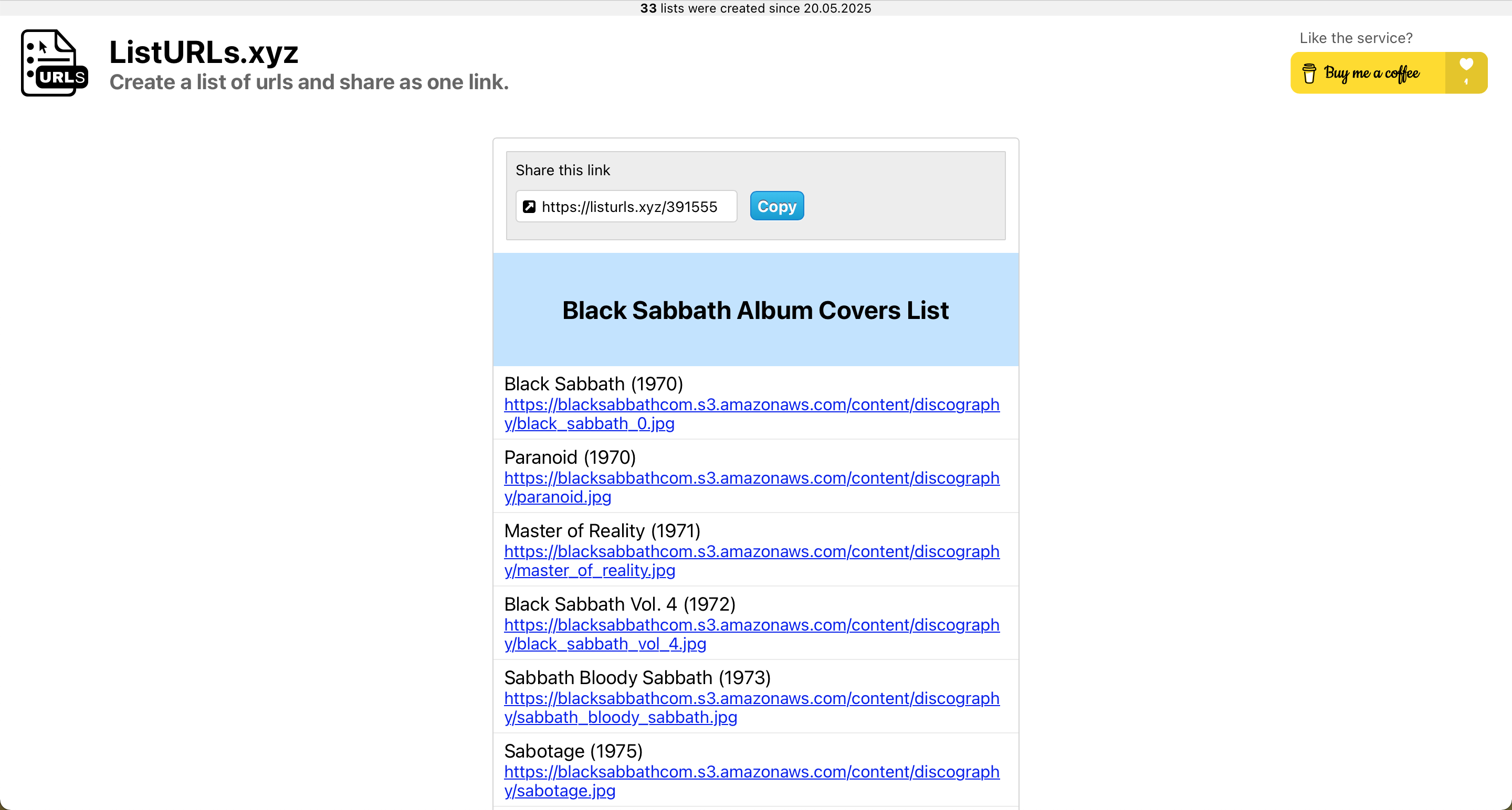 ListURLs gallery image