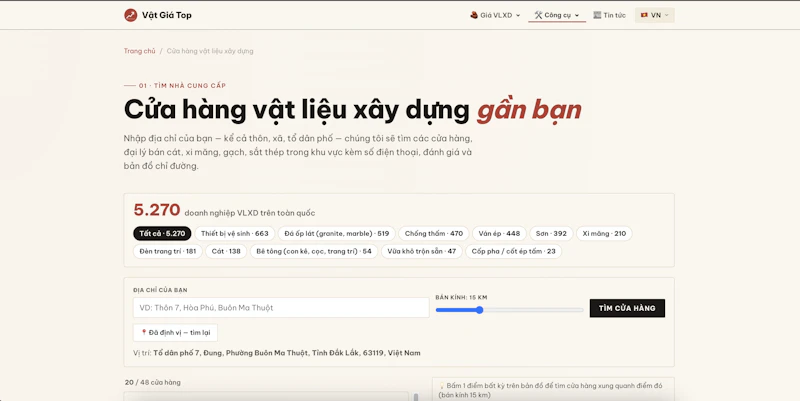 Vatgiatop screenshot 2