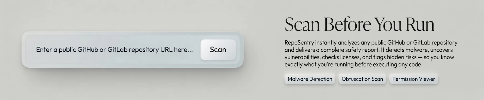 Reposentry screenshot 1