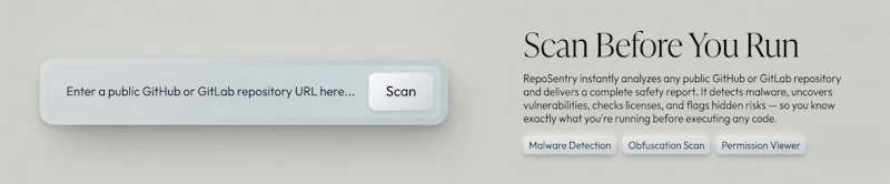 Reposentry screenshot 1