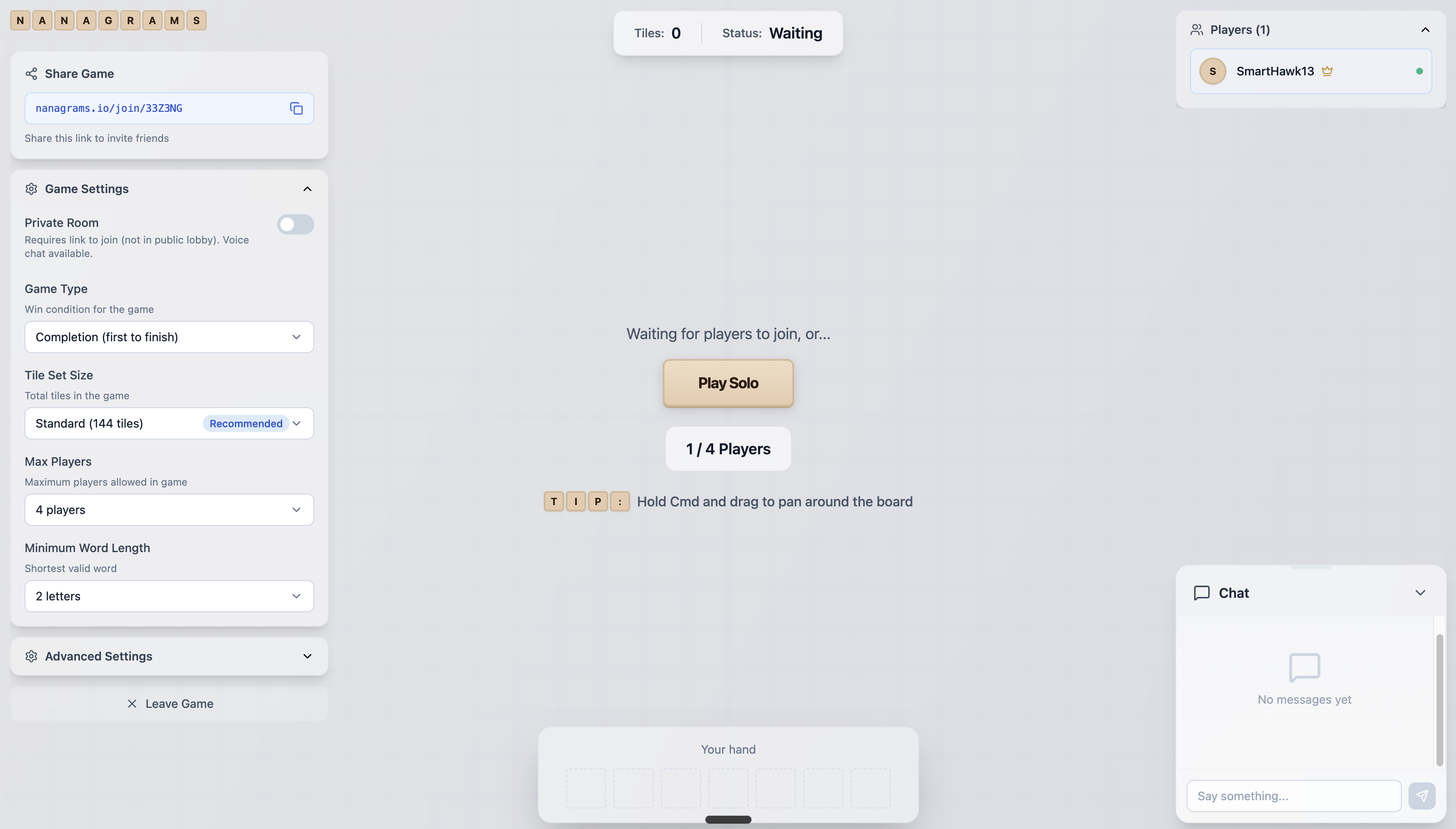 Nanagrams - Screenshot 3 showing product features and functionality