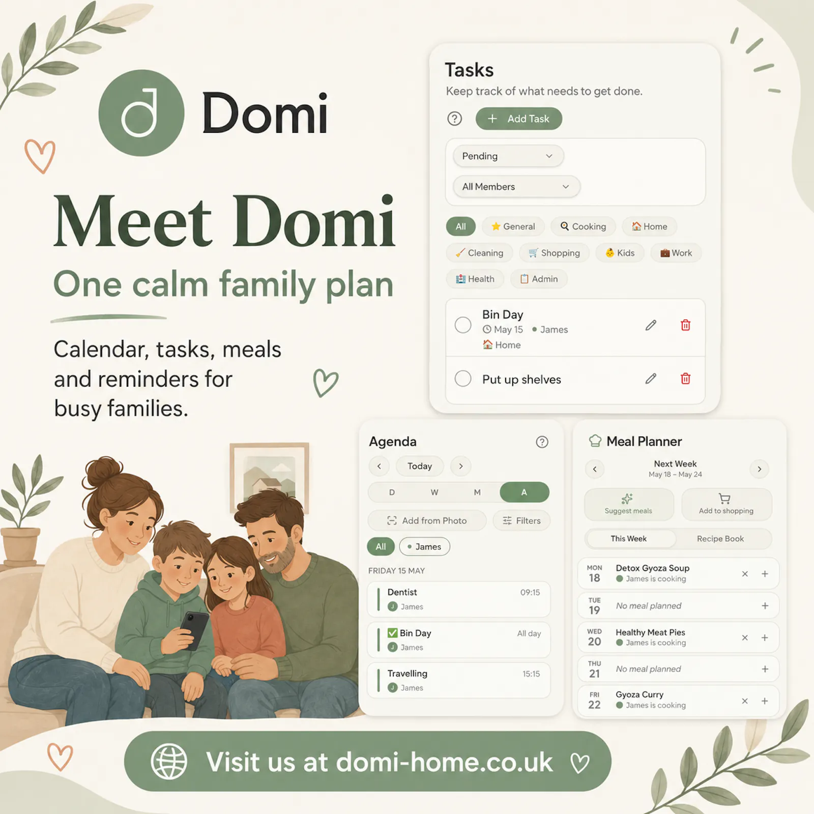 Domi Home: Family Organiser screenshot 5