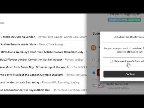 startuptile InboxPurge-The fastest way to a cleaner Gmail inbox
