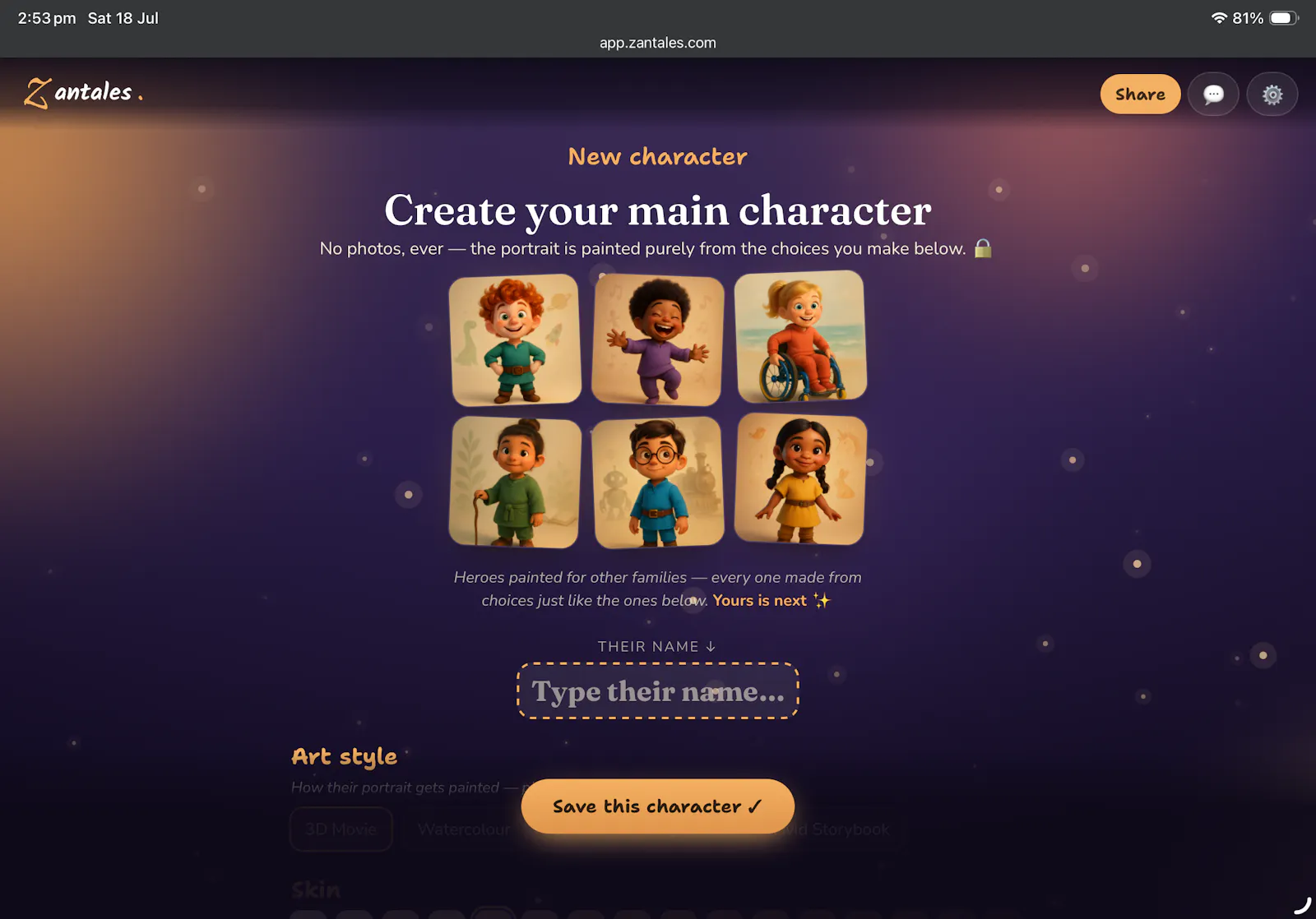Zantales - your child in the Story screenshot 8