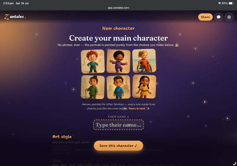 Zantales - your child in the Story screenshot 8