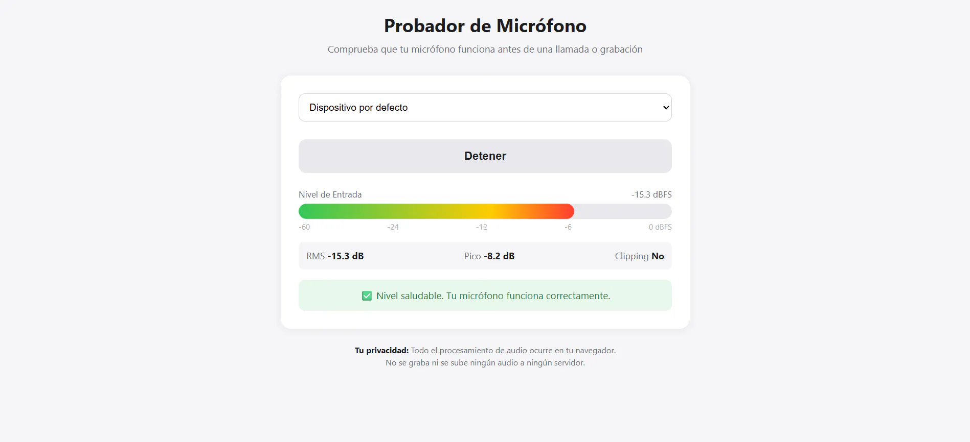 Verifica tu micrófono online gratis gallery image
