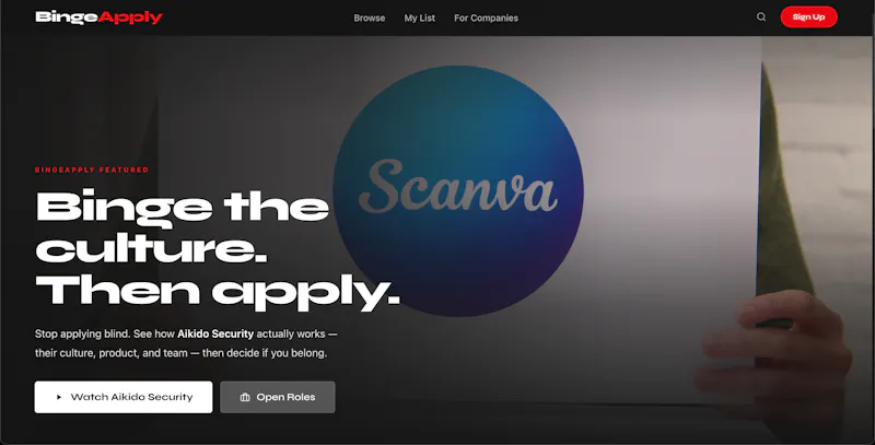 BingeApply screenshot 1