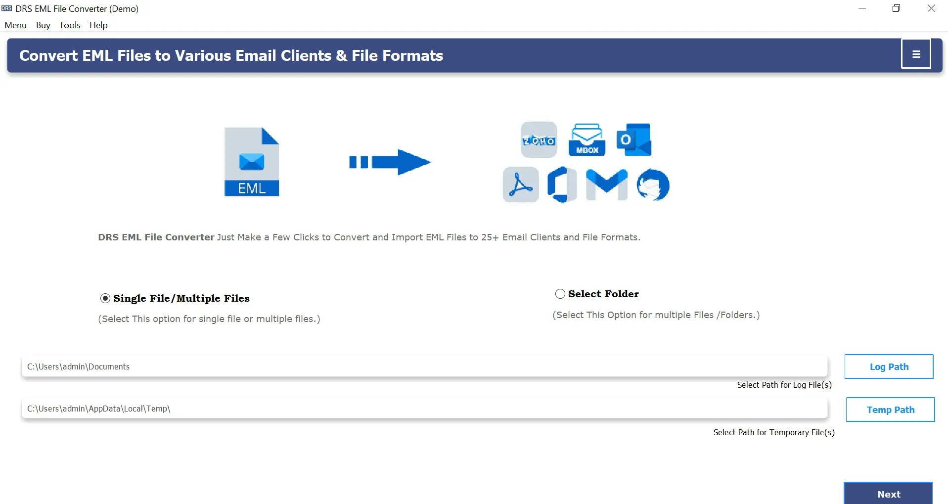 DRSSSOFTECH EML para PDF Converter media 3