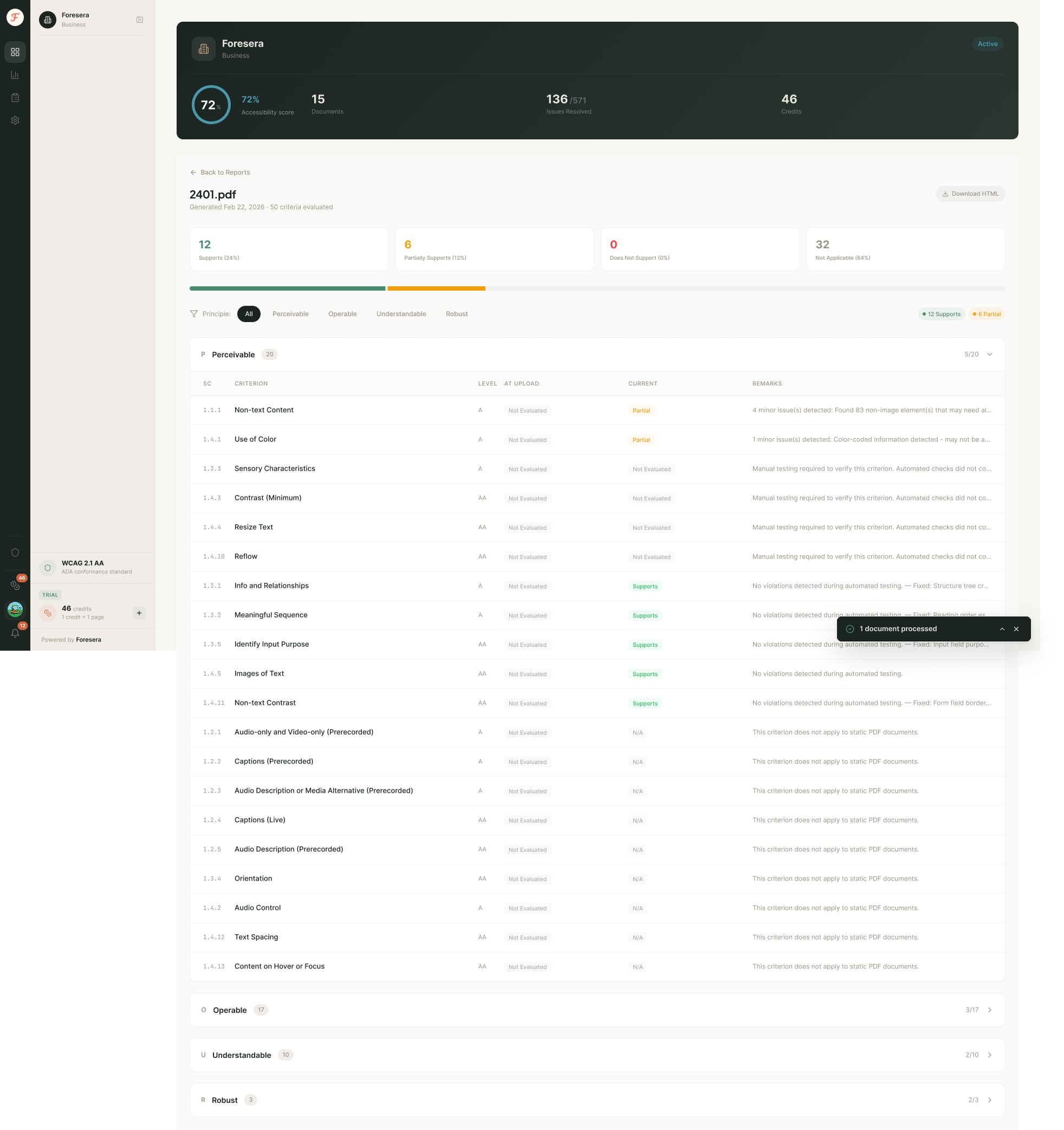 Foresera - Screenshot 5 showing product features and functionality