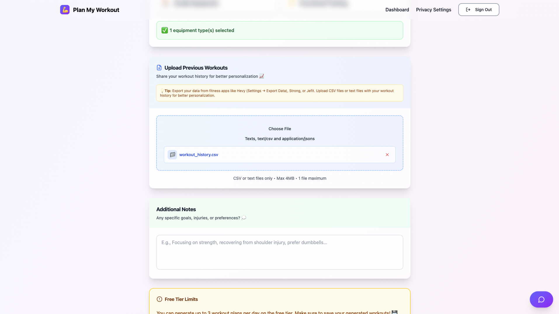 Plan My Workout gallery image