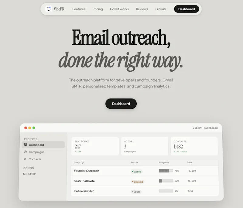 VibePR screenshot 1