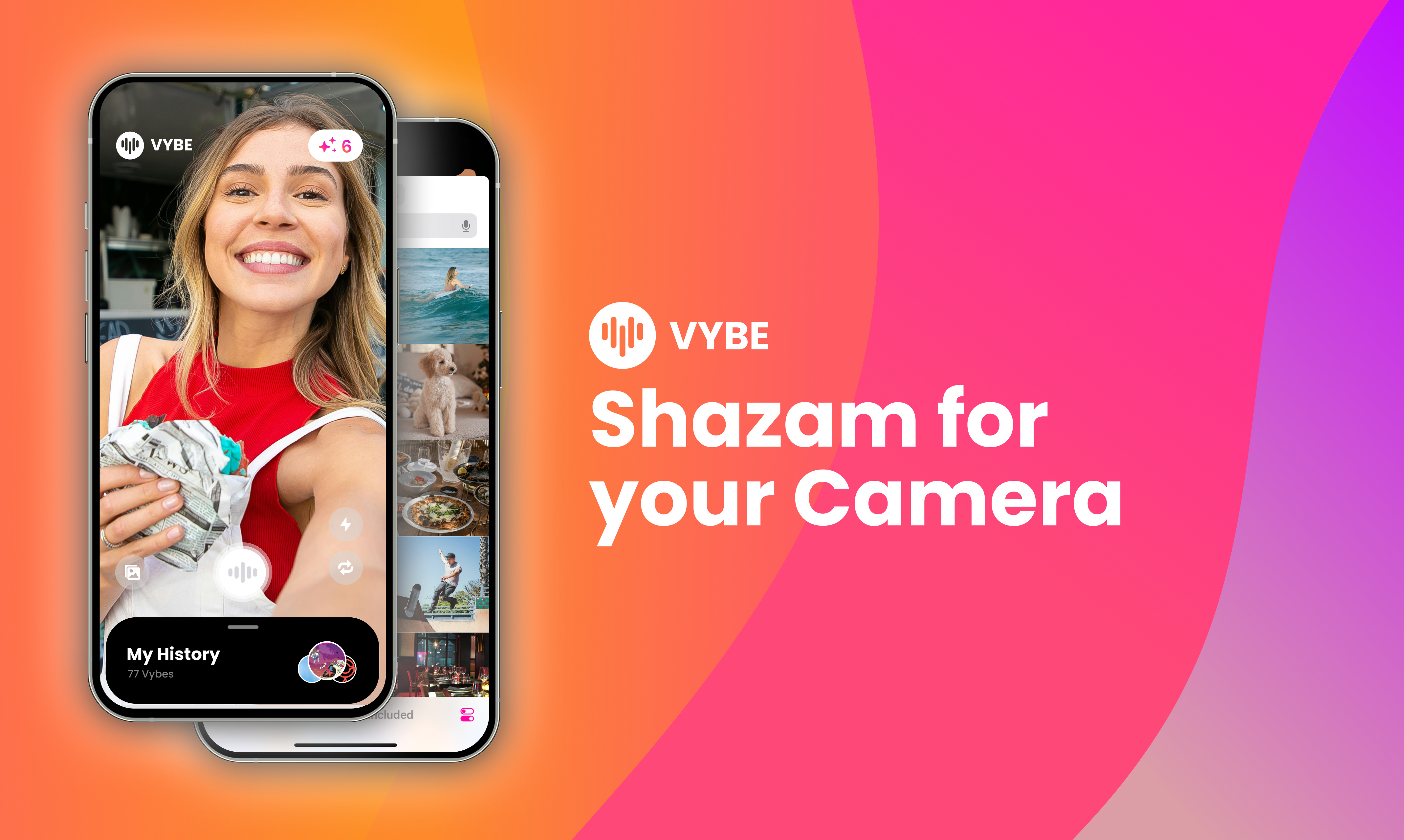 VybeCam - Main product screenshot demonstrating key features and user interface