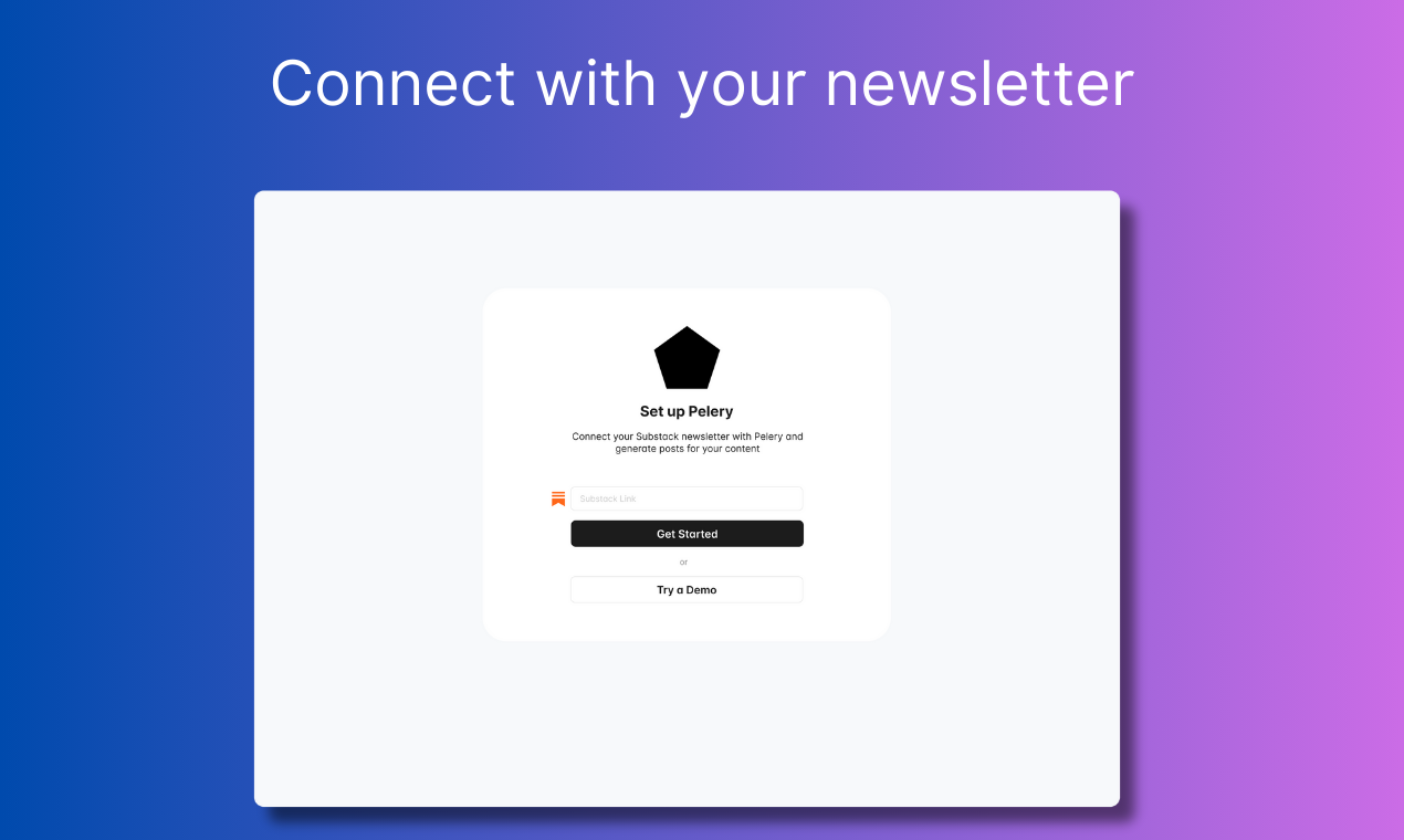 startuptile Pelery-Easily repurpose your Substack newsletter for social media