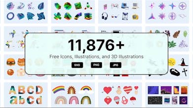 Sammlung kostenloser Icons in verschiedenen Stilen und Designs