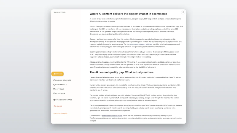 ContentGecko screenshot 3