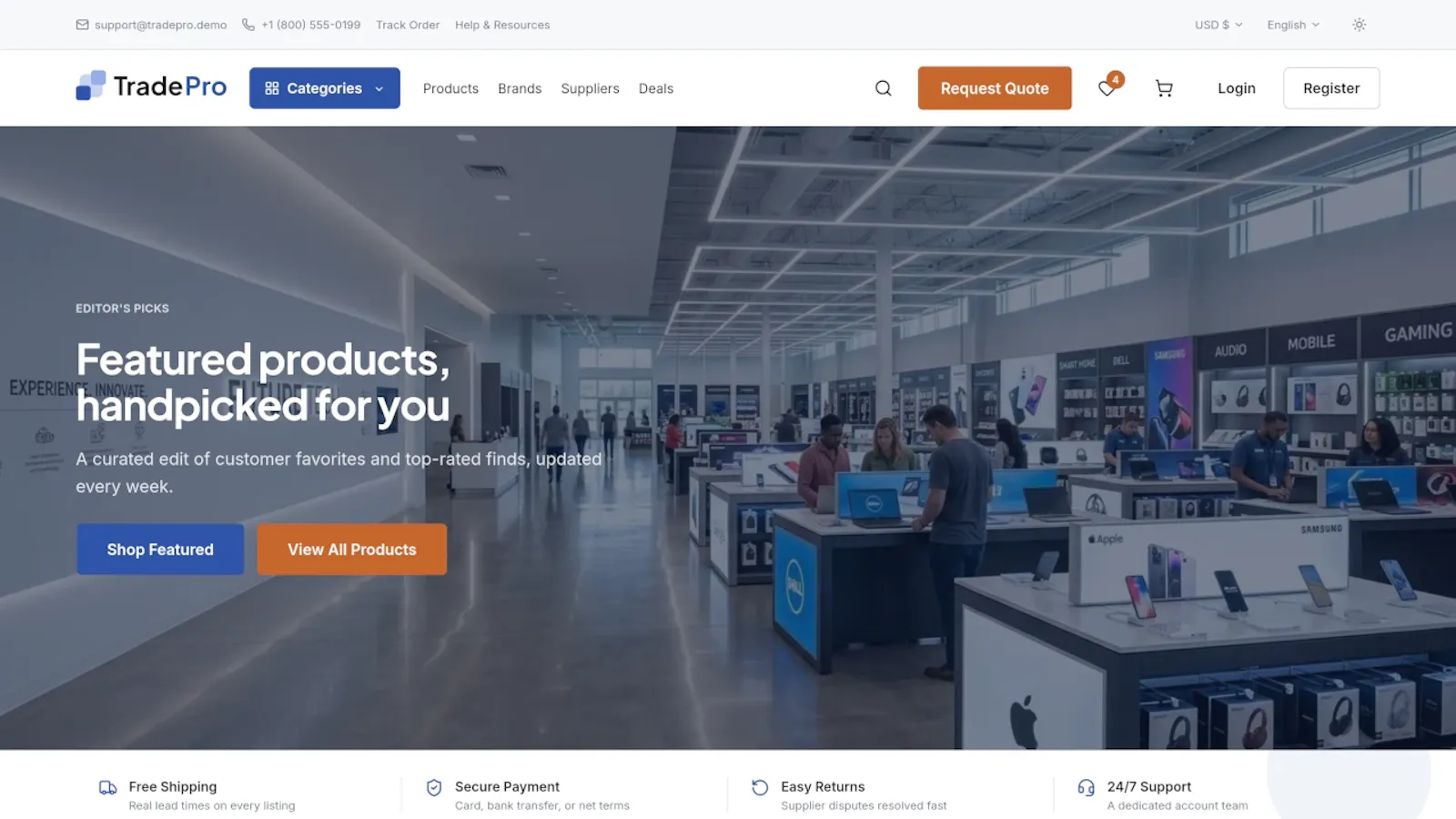 TradePro - B2B Wholesale Marketplace screenshot 1