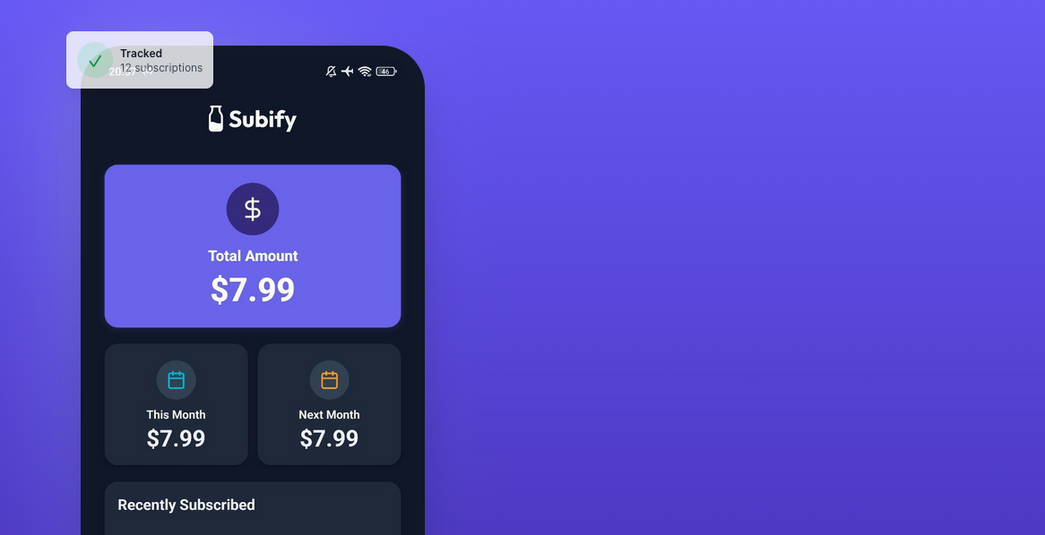 Subify - Main product screenshot demonstrating key features and user interface