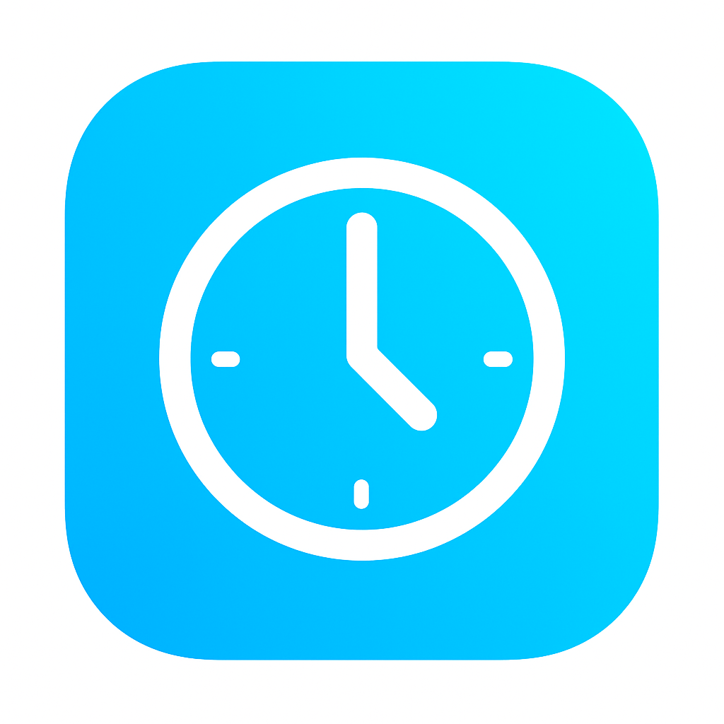 HoursFromNow.tech - Product Hunt launch logo and brand identity