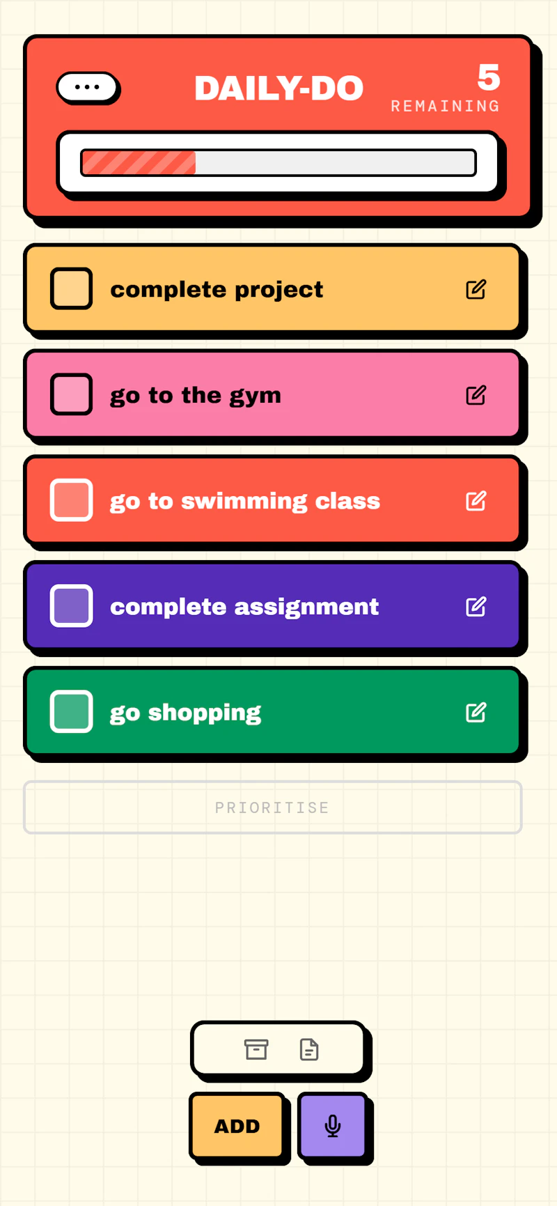 DailyDo screenshot 1