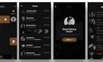 Gold & Coal UI Kit for iOS and Android image