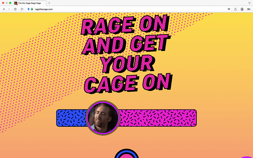 The Nic Cage Rage Page gallery image