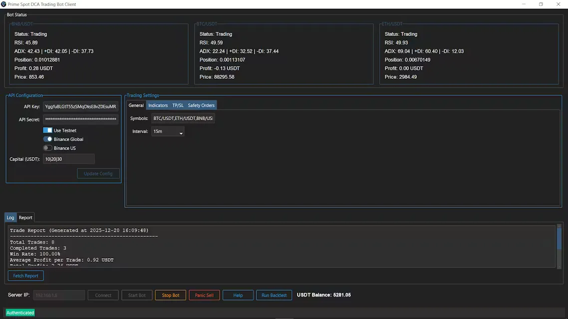 Prime Spot DCA Trading Bot 项目横幅