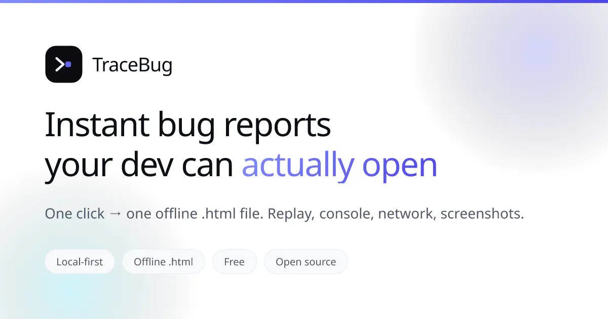 TraceBug gallery image