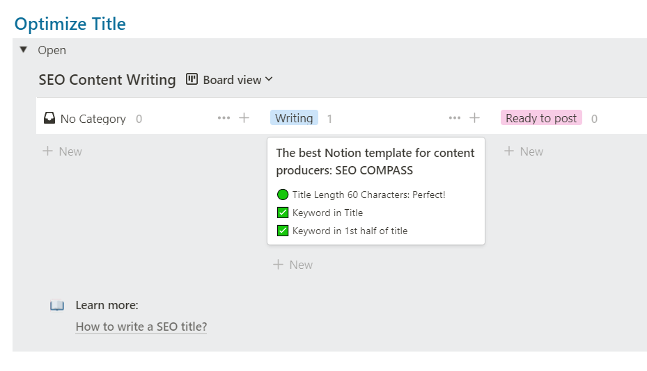 SEO Compass for Notion gallery image