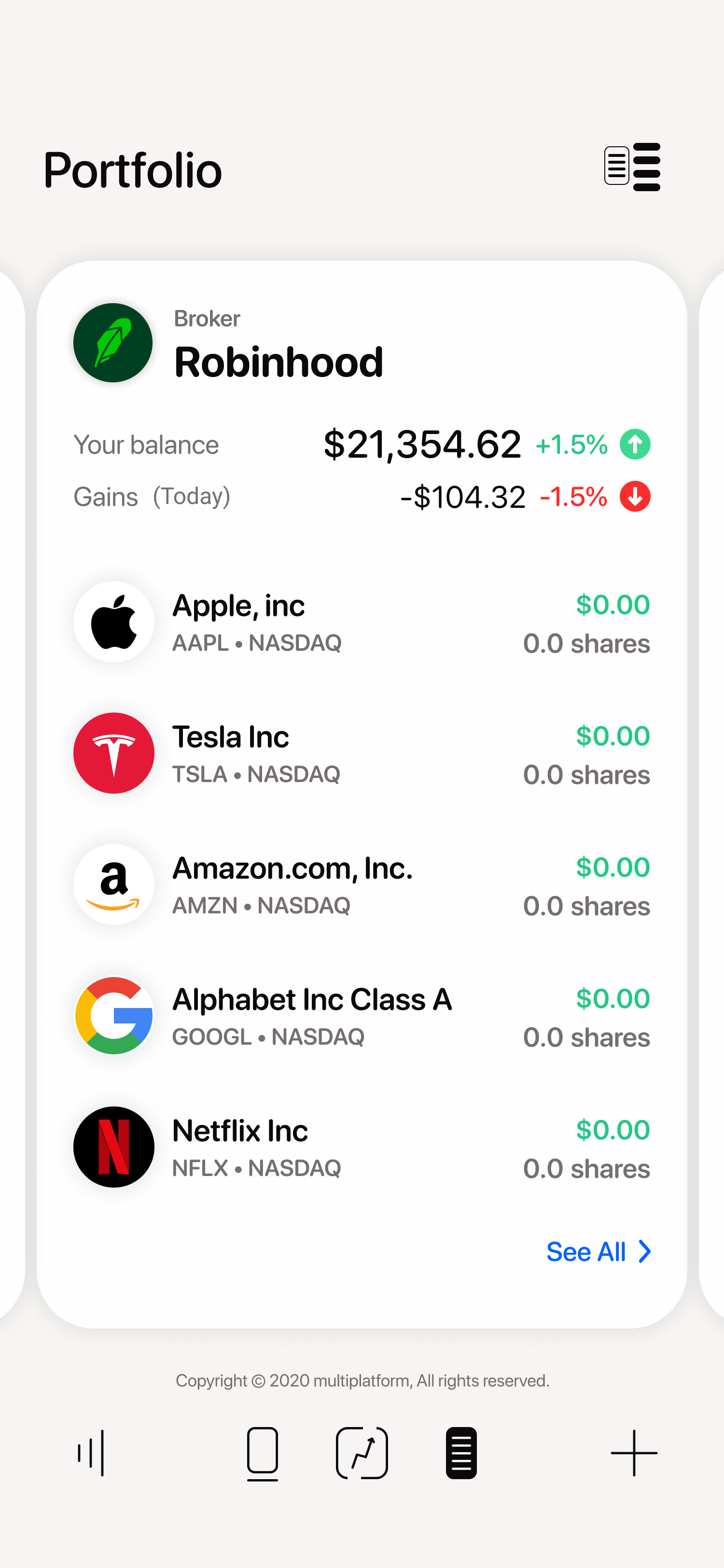 Atlas Investment Tracker gallery image