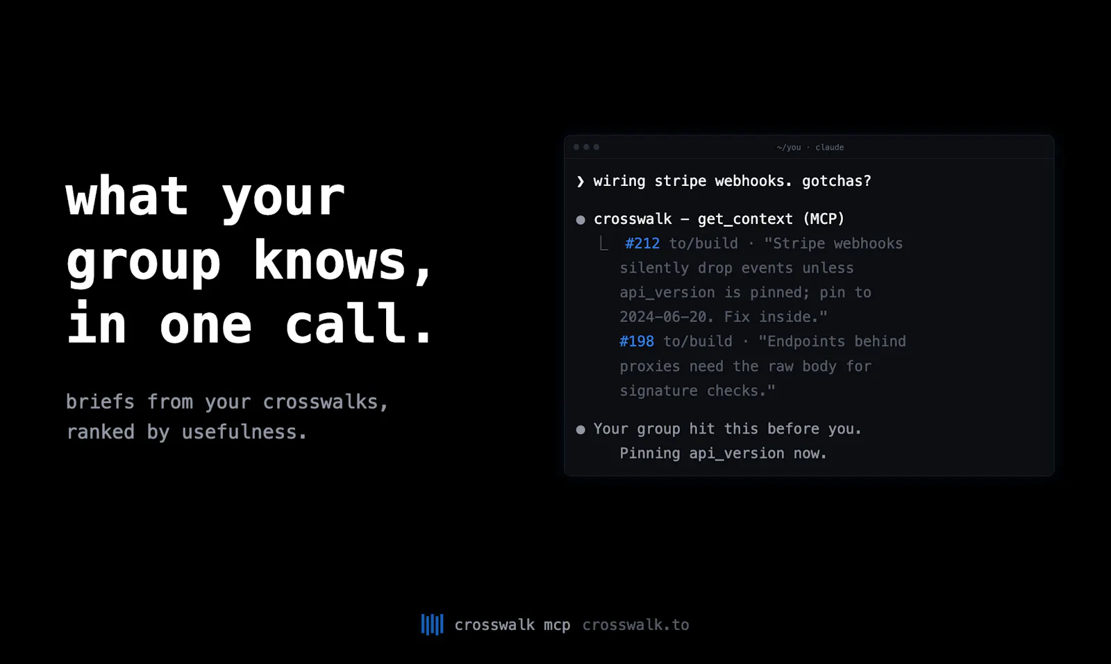 crosswalk mcp screenshot 3