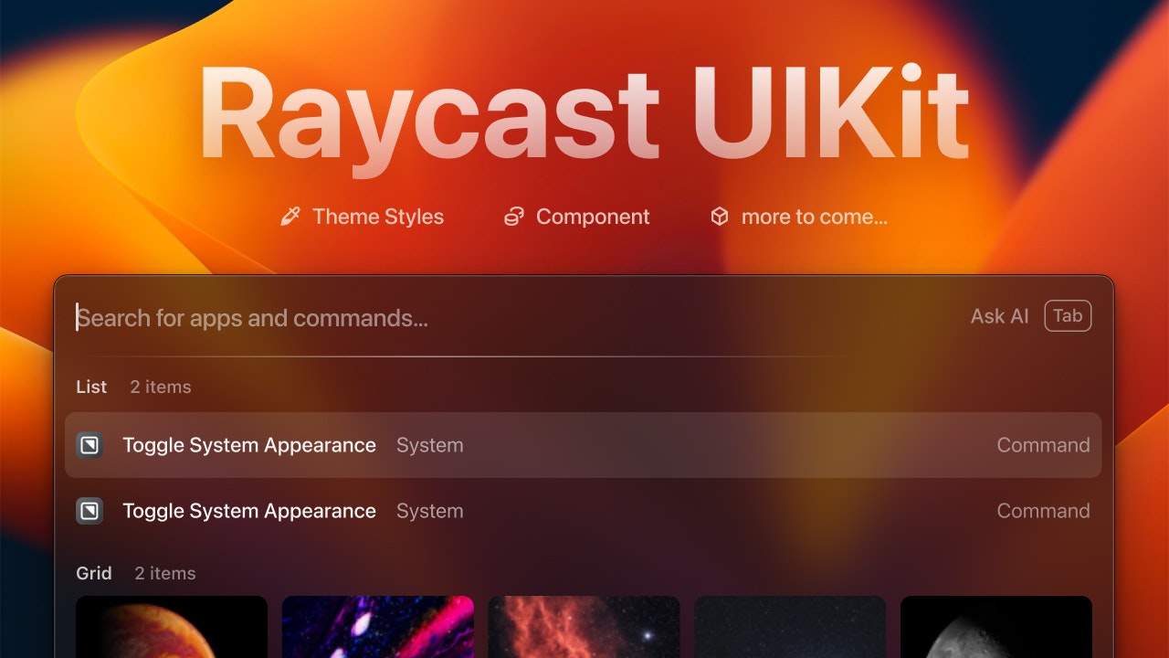 Raycast Uikit (não oficial) media 1