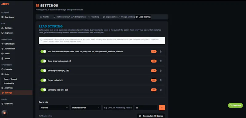 AICRM screenshot 3