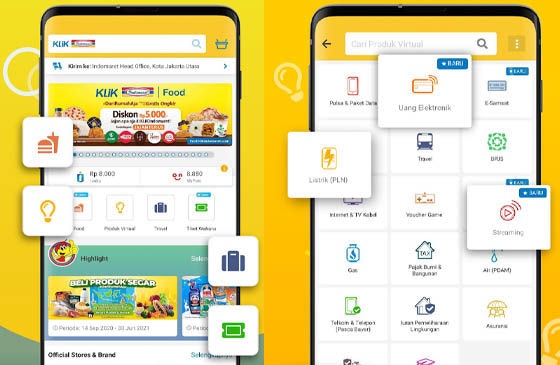 Periksa bil elektrik dalam klik indomaret