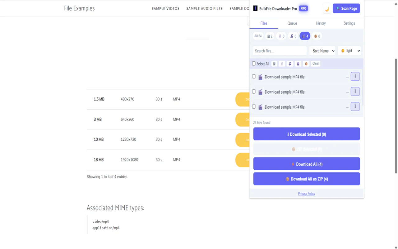 BulkFile Downloader Pro 截图 3